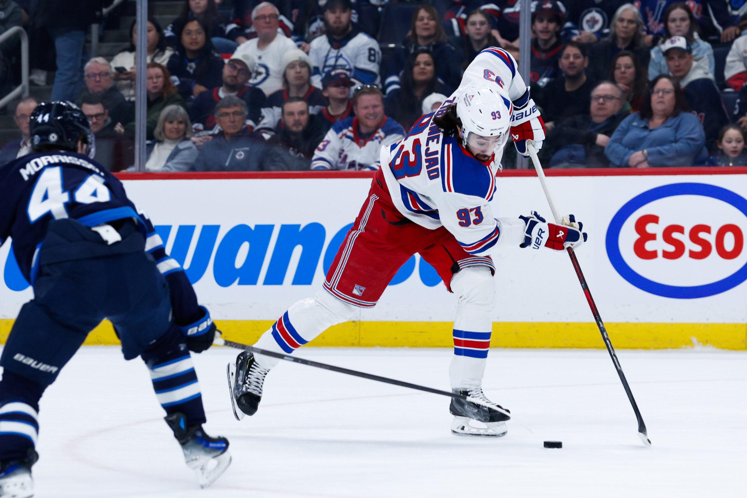 NHL: New York Rangers at Winnipeg Jets