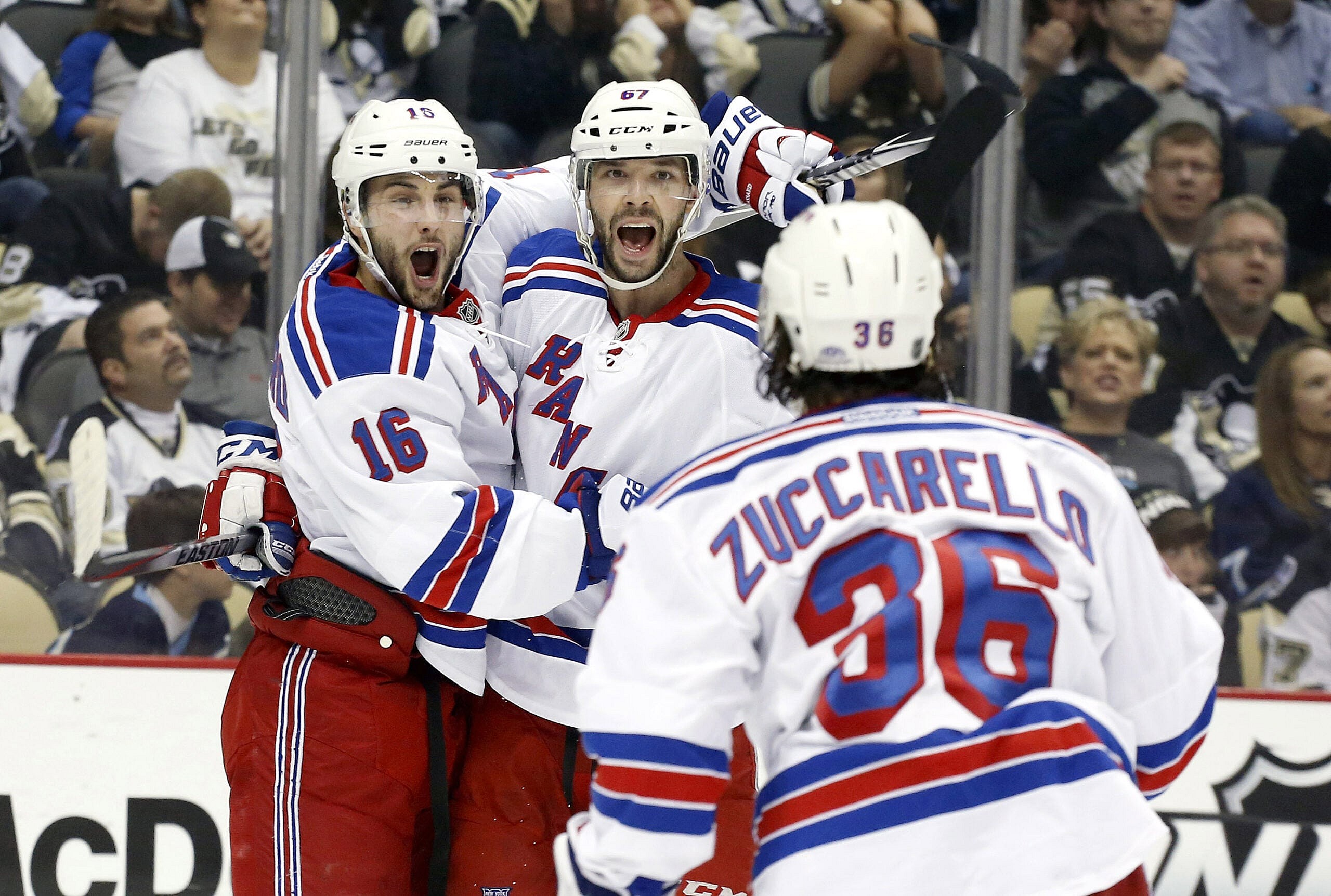 NHL: Stanley Cup Playoffs-New York Rangers at Pittsburgh Penguins