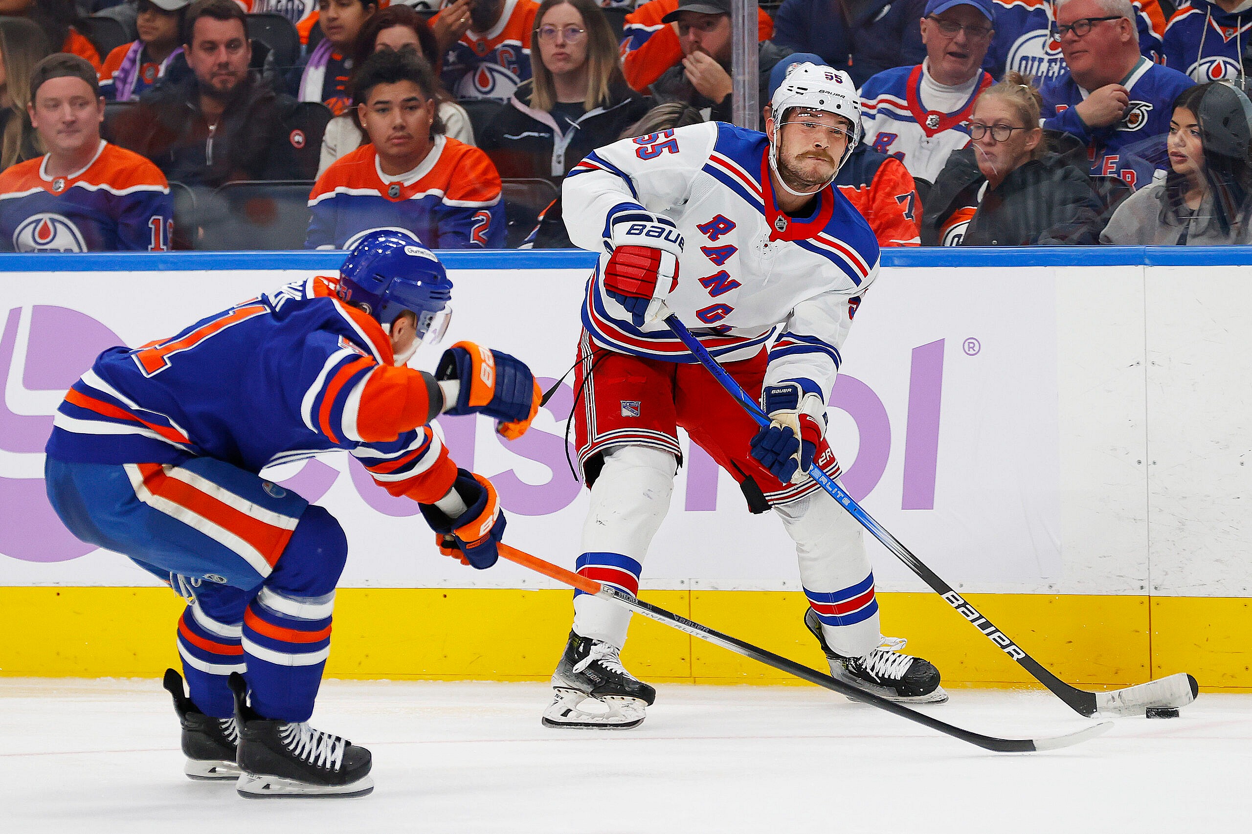 NHL: New York Rangers at Edmonton Oilers