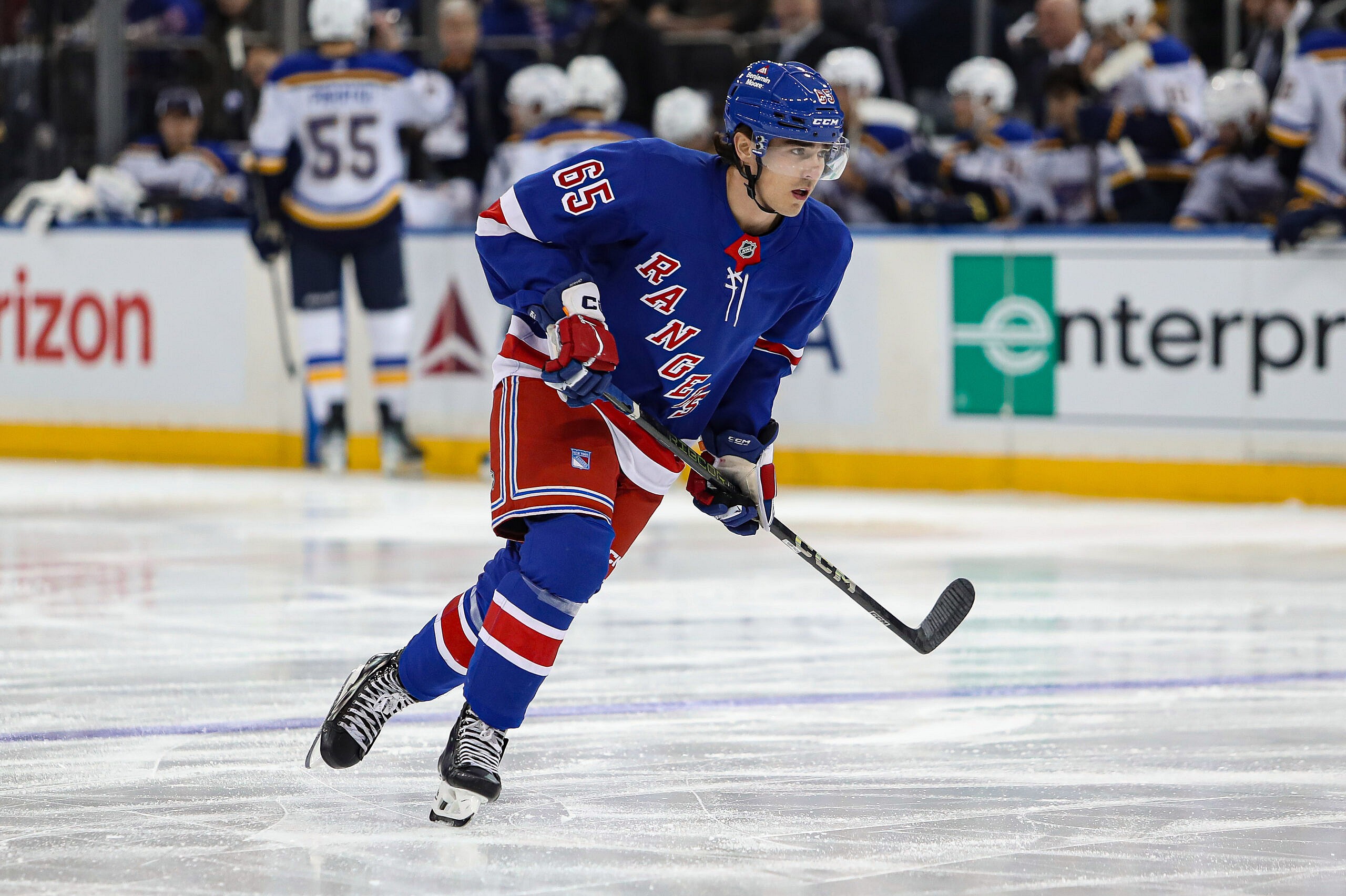 NHL: St. Louis Blues at New York Rangers