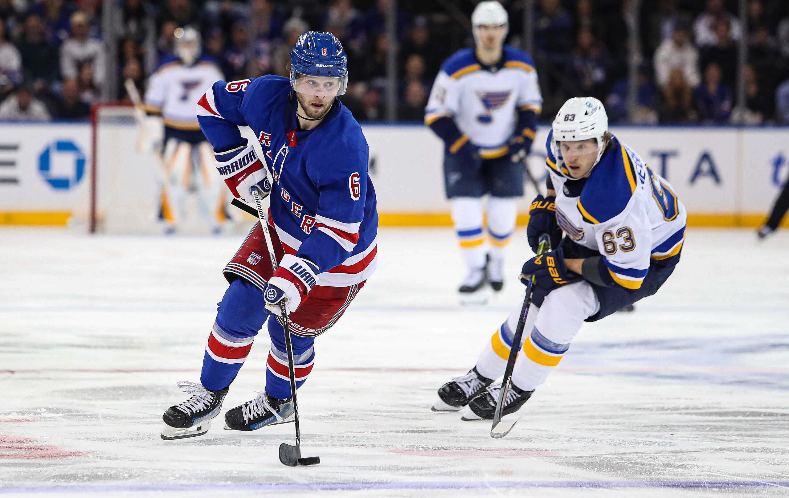 NHL: St. Louis Blues at New York Rangers