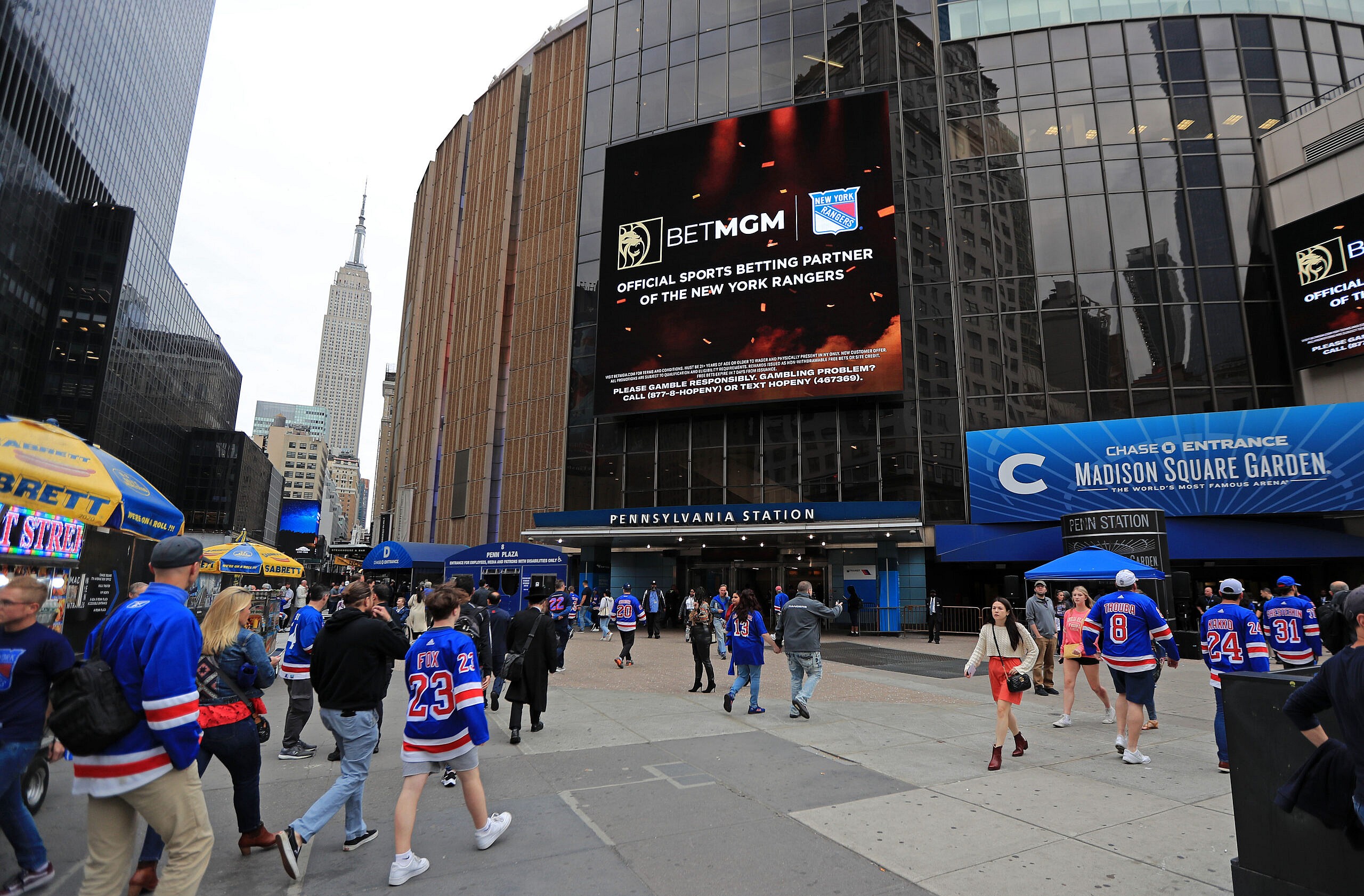 NHL: Stanley Cup Playoffs-Carolina Hurricanes at New York Rangers