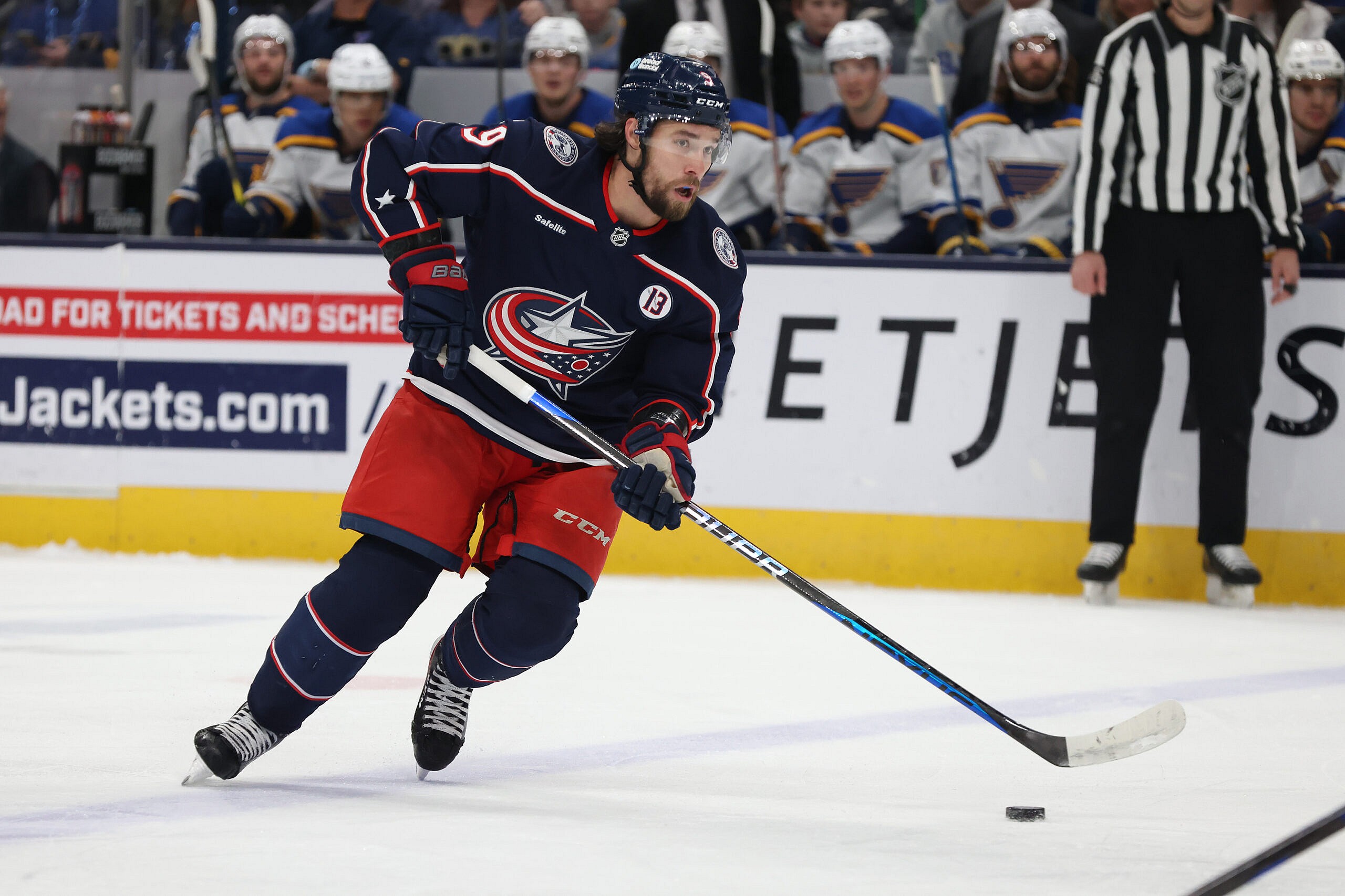 NHL: St. Louis Blues at Columbus Blue Jackets
