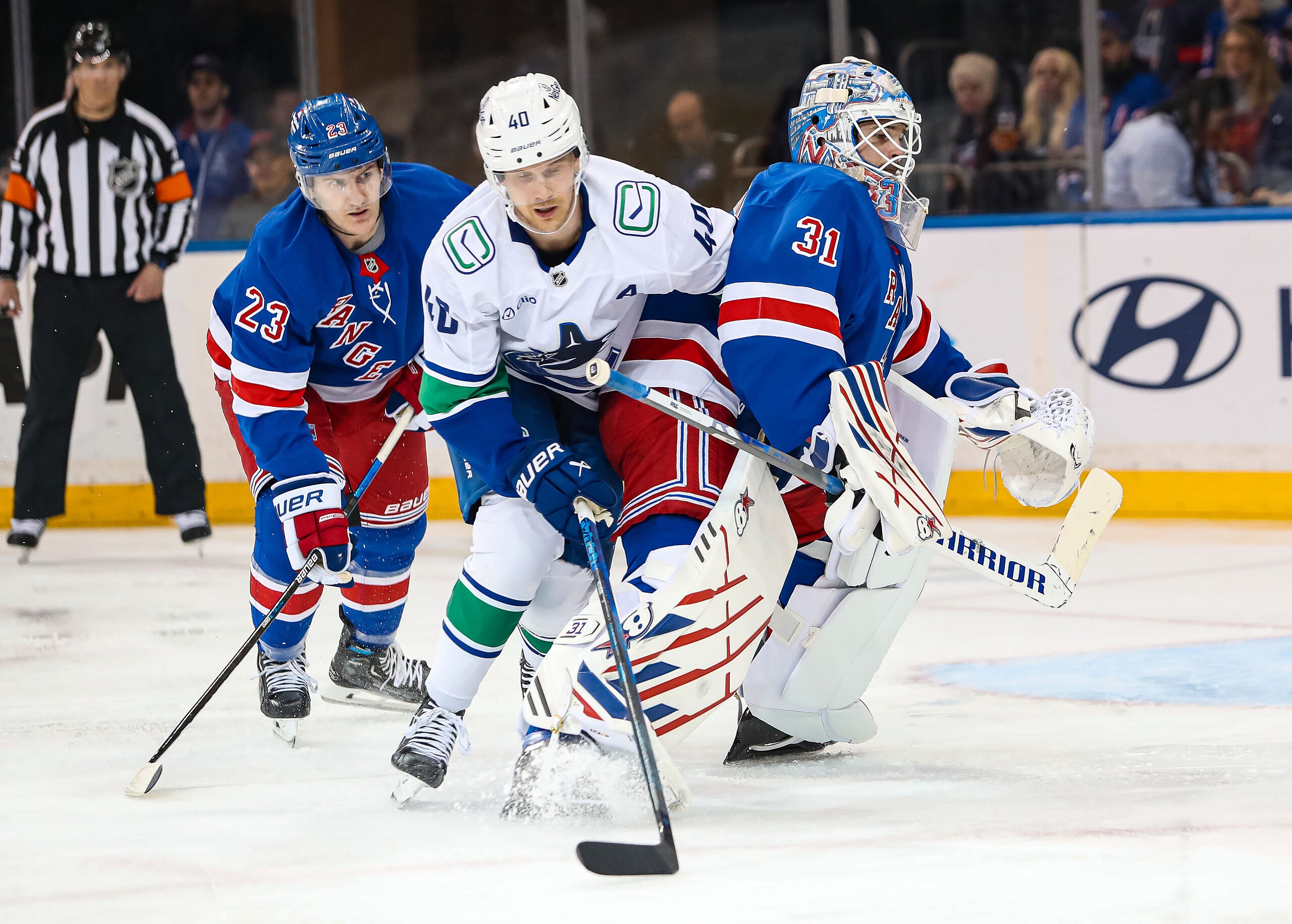 NHL: Vancouver Canucks at New York Rangers