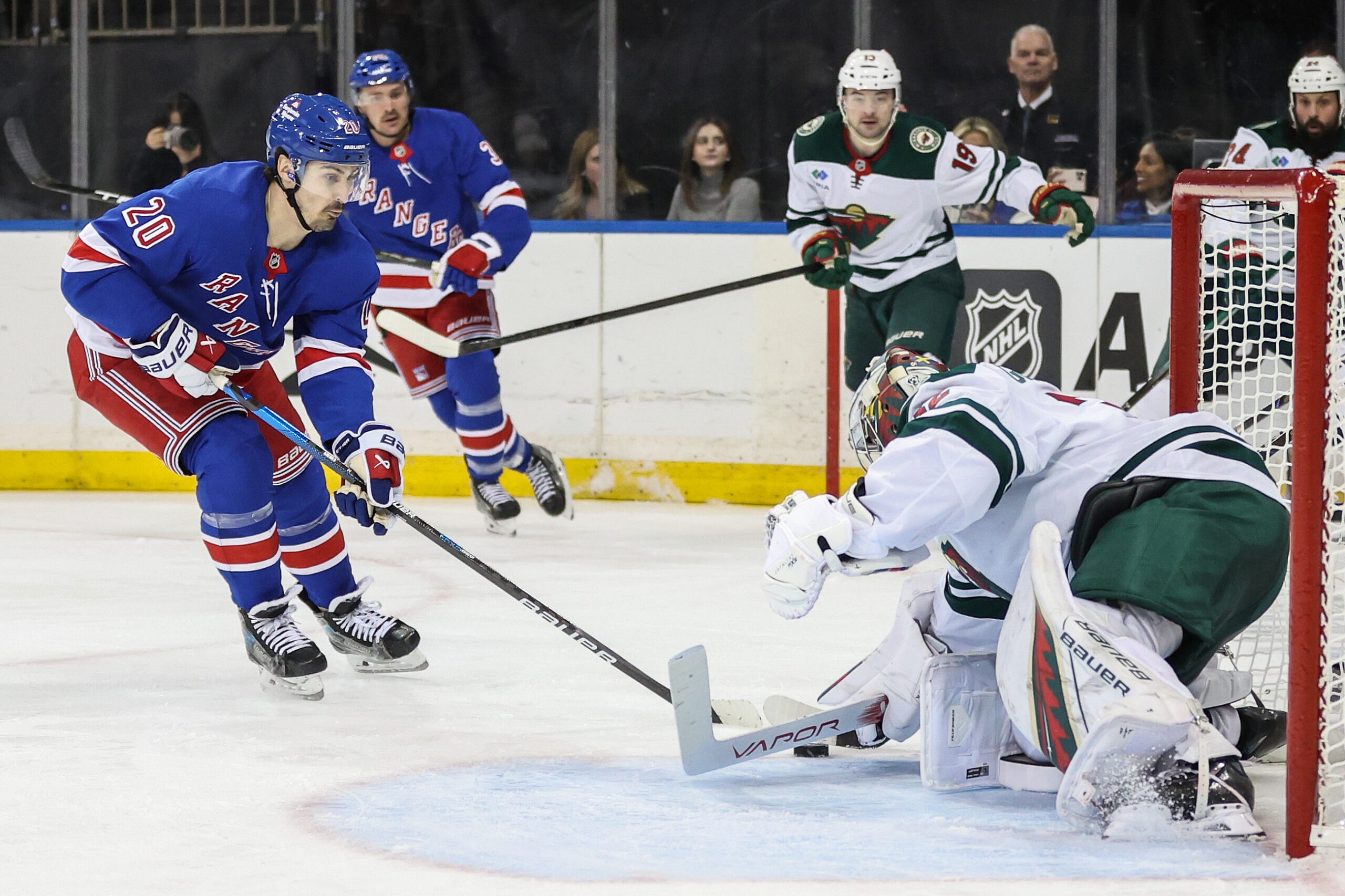 NHL: Minnesota Wild at New York Rangers