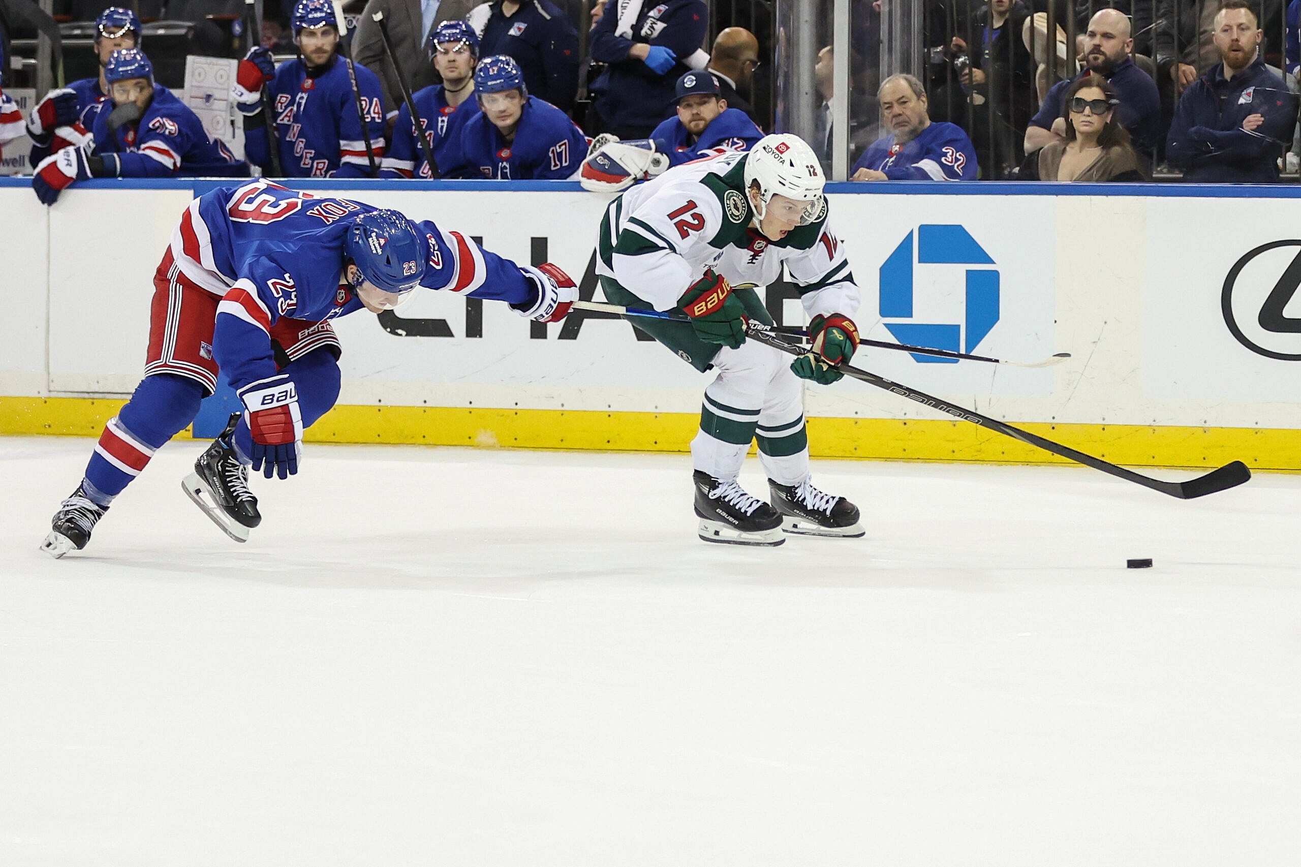 NHL: Minnesota Wild at New York Rangers
