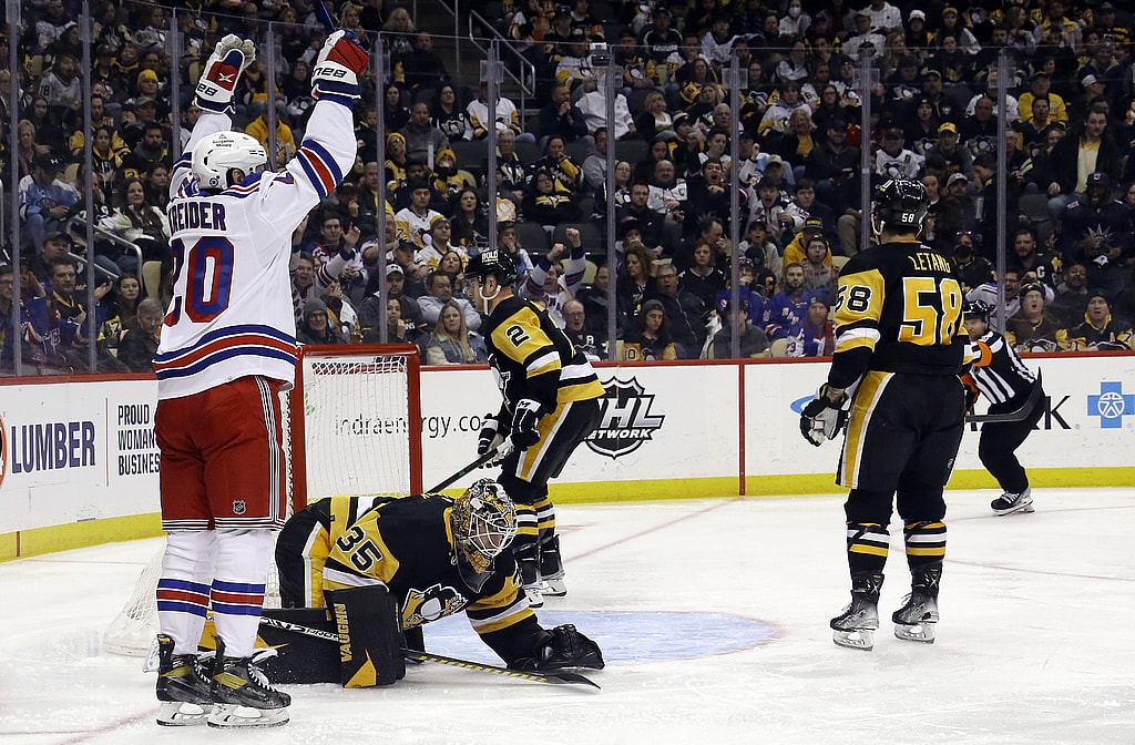 rangers vs penguins