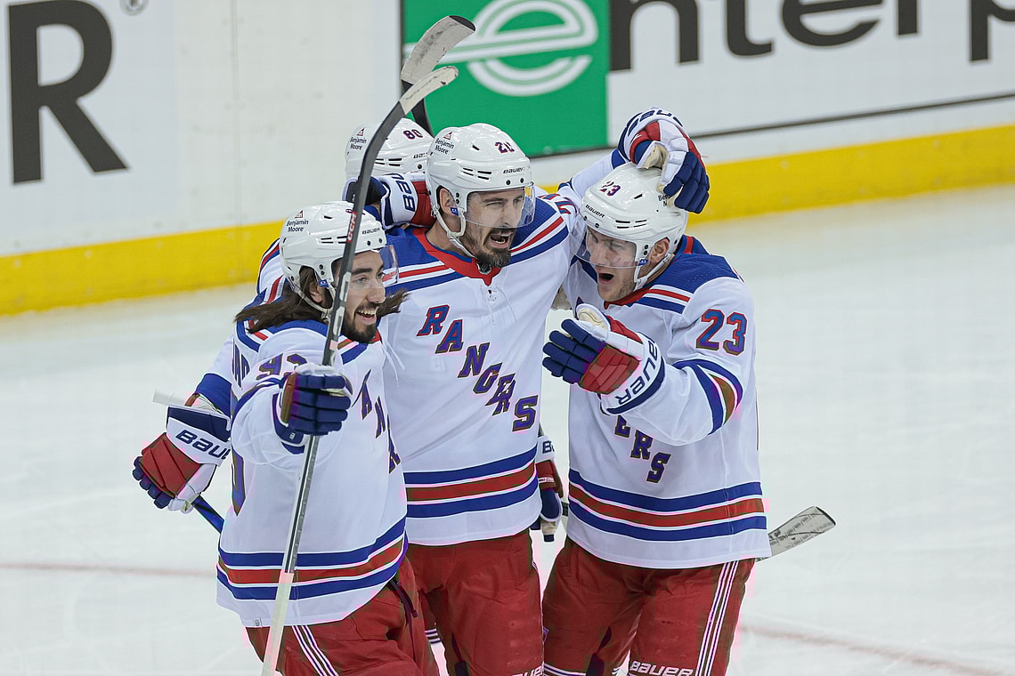 NHL: Stanley Cup Playoffs-New York Rangers at New Jersey Devils