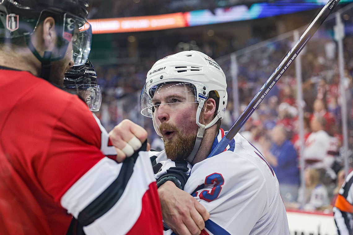 NHL: Stanley Cup Playoffs-New York Rangers at New Jersey Devils