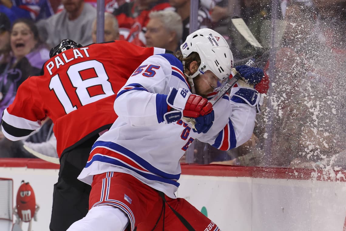 NHL: Stanley Cup Playoffs-New York Rangers at New Jersey Devils