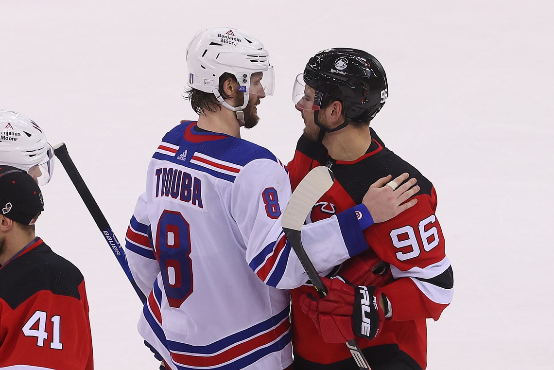 NHL: Stanley Cup Playoffs-New York Rangers at New Jersey Devils