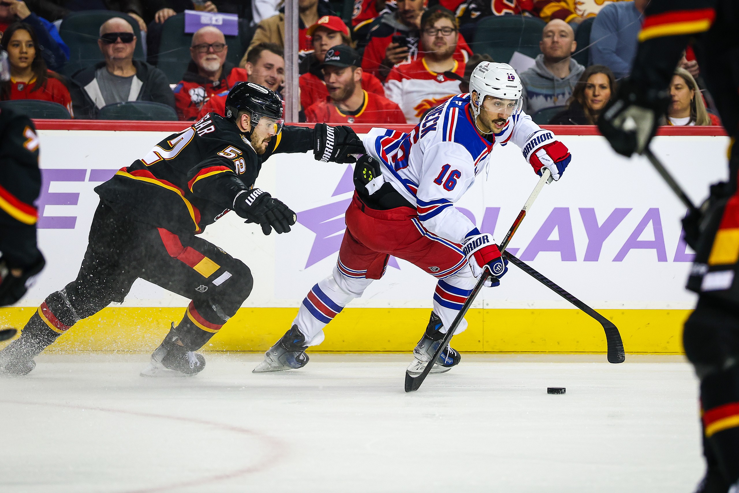 NHL: New York Rangers at Calgary Flames