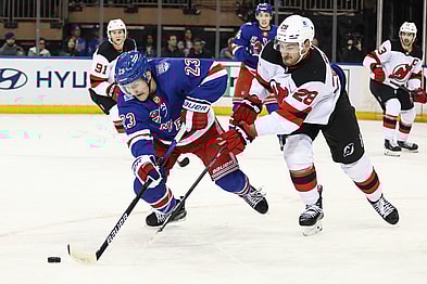 NHL: New Jersey Devils at New York Rangers