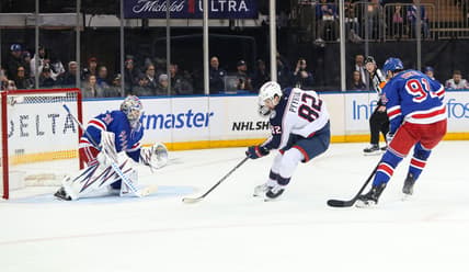 NHL: Columbus Blue Jackets at New York Rangers