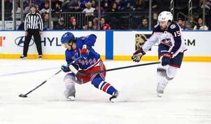 NHL: Columbus Blue Jackets at New York Rangers