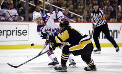 NHL: Stanley Cup Playoffs-New York Rangers at Pittsburgh Penguins