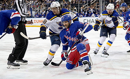 NHL: St. Louis Blues at New York Rangers