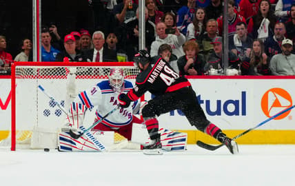 NHL: Stanley Cup Playoffs-New York Rangers at Carolina Hurricanes