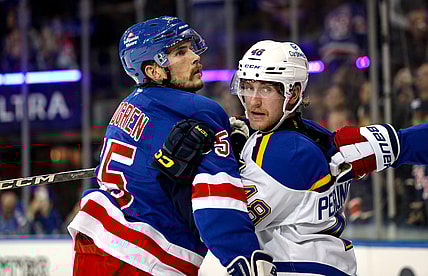 NHL: St. Louis Blues at New York Rangers