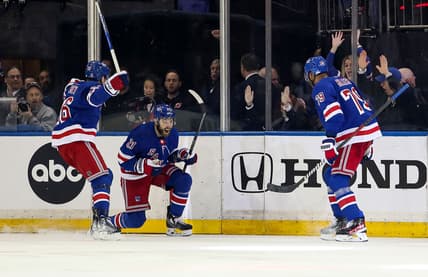 NHL: Stanley Cup Playoffs-New Jersey Devils at New York Rangers