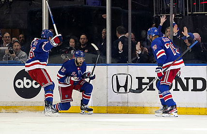 NHL: Stanley Cup Playoffs-New Jersey Devils at New York Rangers