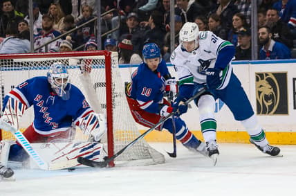 NHL: Vancouver Canucks at New York Rangers