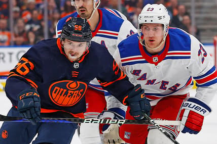 NHL: New York Rangers at Edmonton Oilers