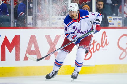 NHL: New York Rangers at Calgary Flames