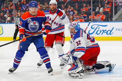 NHL: New York Rangers at Edmonton Oilers