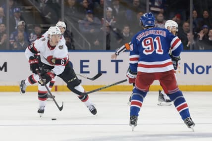 NHL: Ottawa Senators at New York Rangers