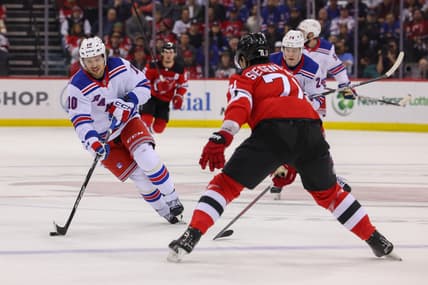 NHL: Stanley Cup Playoffs-New York Rangers at New Jersey Devils