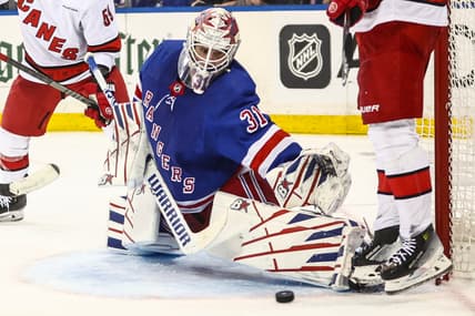 NHL: Stanley Cup Playoffs-Carolina Hurricanes at New York Rangers