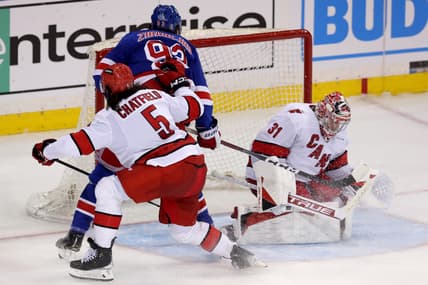 NHL: Stanley Cup Playoffs-Carolina Hurricanes at New York Rangers