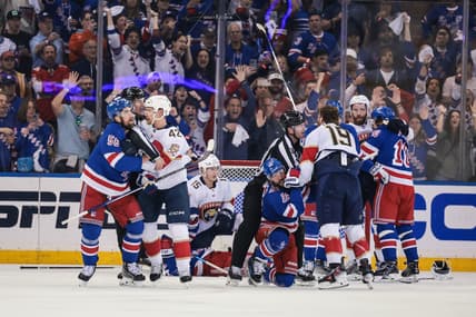 NHL: Stanley Cup Playoffs-Florida Panthers at New York Rangers