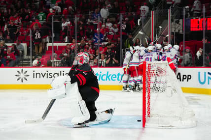 NHL: Stanley Cup Playoffs-New York Rangers at Carolina Hurricanes