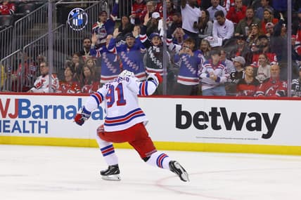 NHL: Stanley Cup Playoffs-New York Rangers at New Jersey Devils