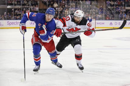 NHL: New Jersey Devils at New York Rangers