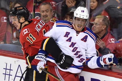 NHL: New York Rangers at Calgary Flames