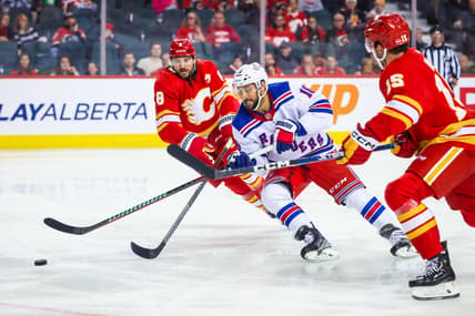 NHL: New York Rangers at Calgary Flames