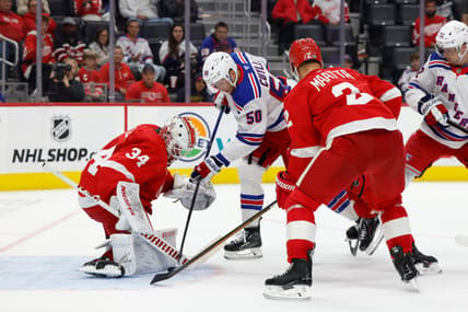 NHL: New York Rangers at Detroit Red Wings