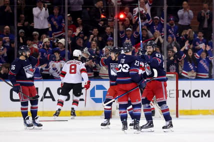 NHL: New Jersey Devils at New York Rangers