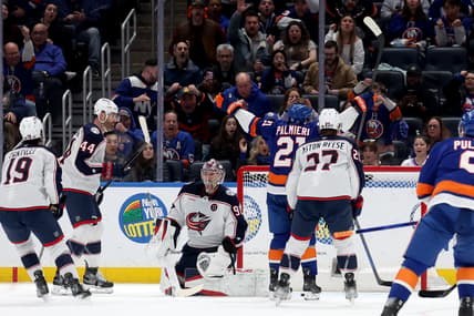 NHL: Columbus Blue Jackets at New York Islanders