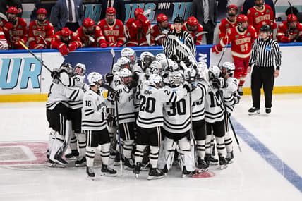 NCAA Hockey: Frozen Four-Semifinals-Game One-Western Michigan vs Denver