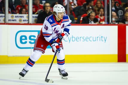NHL: New York Rangers at Calgary Flames