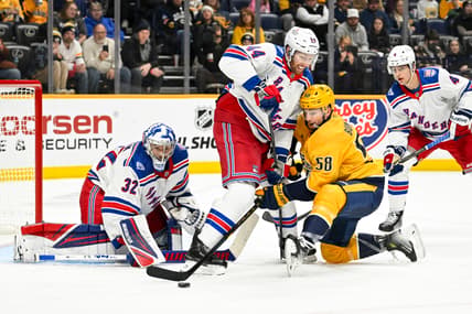 NHL: New York Rangers at Nashville Predators