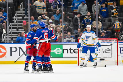 NHL: New York Rangers at St. Louis Blues