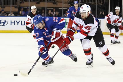 NHL: New Jersey Devils at New York Rangers