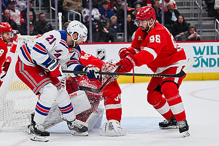 NHL: New York Rangers at Detroit Red Wings