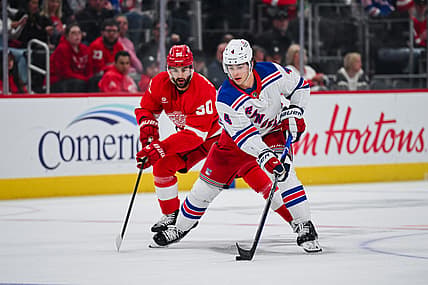 NHL: New York Rangers at Detroit Red Wings