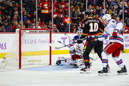 NHL: New York Rangers at Calgary Flames